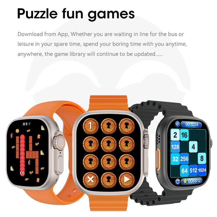 WIWU SW01 Ultra 1.9 inch IPS Screen IP68 Waterproof Bluetooth Smart Watch, Support Heart Rate Monitoring(Orange) - Smart Watches by WIWU | Online Shopping UK | buy2fix