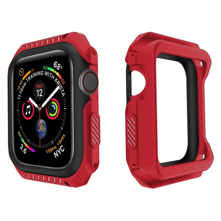 Smart Watch Shockproof Two Color Protective Case for Apple Watch Series 3 38mm(Red Black) - Watch Cases by buy2fix | Online Shopping UK | buy2fix