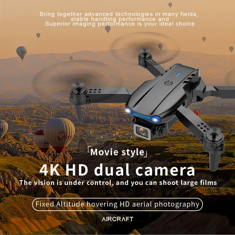 E99 Max 2.4G WiFi Foldable 4K HD Camera RC Drone Quadcopter Toy, Single Camera (Grey) - RC Aircrafts by buy2fix | Online Shopping UK | buy2fix