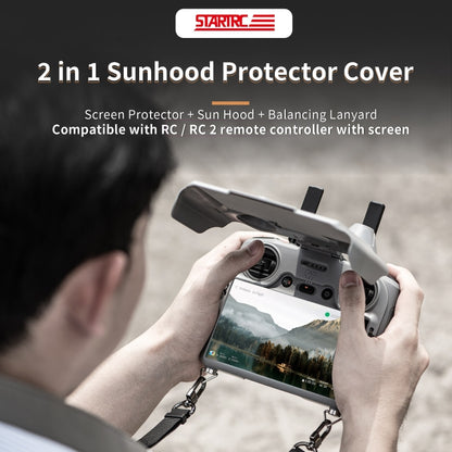 For DJI RC / RC 2 STARTRC Remote Control Sunshade Protection Cover (Grey) - Lens Hood by STARTRC | Online Shopping UK | buy2fix