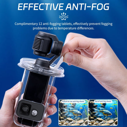 For DJI Osmo Pocket 3 STARTRC 45m / 147ft Underwater Waterproof Housing Diving Case (Transparent) - Case & Bags by STARTRC | Online Shopping UK | buy2fix