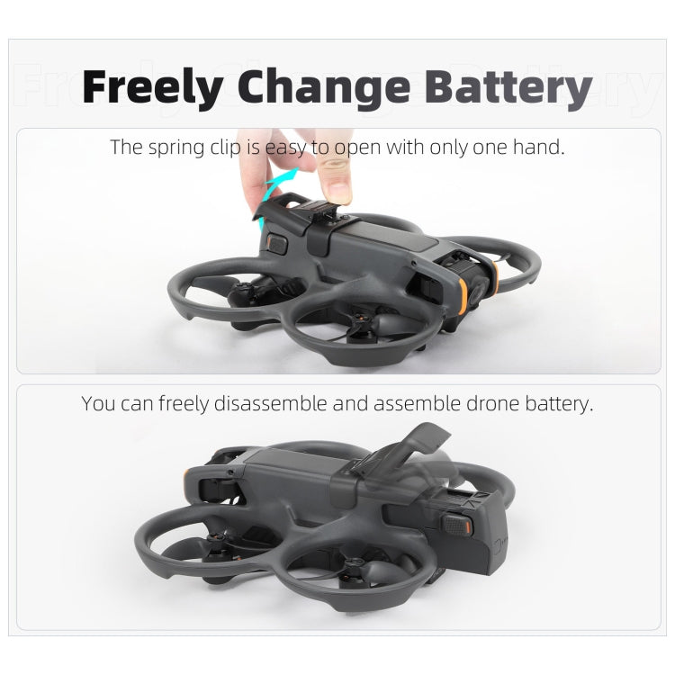 For DJI Avata 2 Sunnylife Battery Anti-release Buckle Clip Lock-up Anti-falling Battery Safety Lock Buckle Guard (Black) -  by Sunnylife | Online Shopping UK | buy2fix