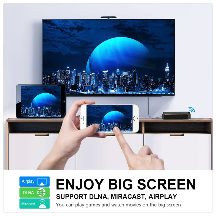 X96Q HD 4K Smart TV Box without Wall Mount, 4GB+64GB, Android 10.0, Allwinner H313 Quad Core ARM Cortex A53 , Support TF Card, HDMI, RJ45, AV, USB x 2 (AU Plug) - Allwinner H3 by buy2fix | Online Shopping UK | buy2fix