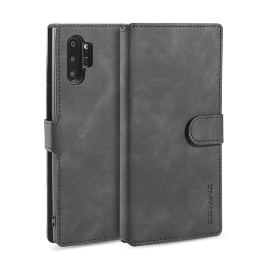 DG.MING Retro Oil Side Horizontal Flip Case with Holder & Card Slots & Wallet for Galaxy Note 10(Black) - Galaxy Phone Cases by DG.MING | Online Shopping UK | buy2fix