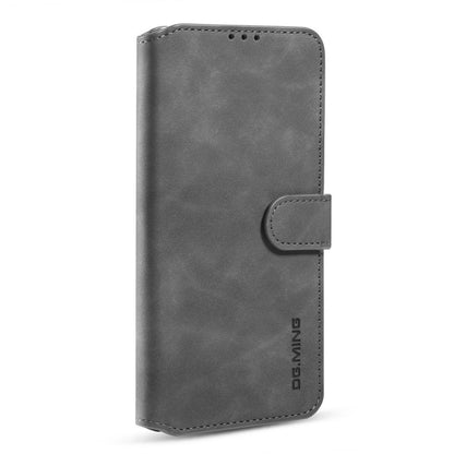 For Xiaomi Redmi K40 DG.MING Retro Oil Side Horizontal Flip Leather Case with Holder & Card Slots & Wallet(Grey) - Xiaomi Cases by DG.MING | Online Shopping UK | buy2fix