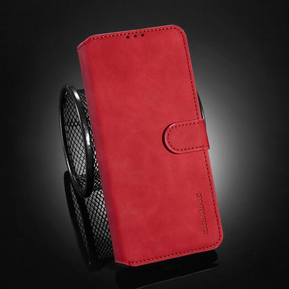 For Xiaomi Redmi K40 Pro DG.MING Retro Oil Side Horizontal Flip Leather Case with Holder & Card Slots & Wallet(Red) - Xiaomi Cases by DG.MING | Online Shopping UK | buy2fix