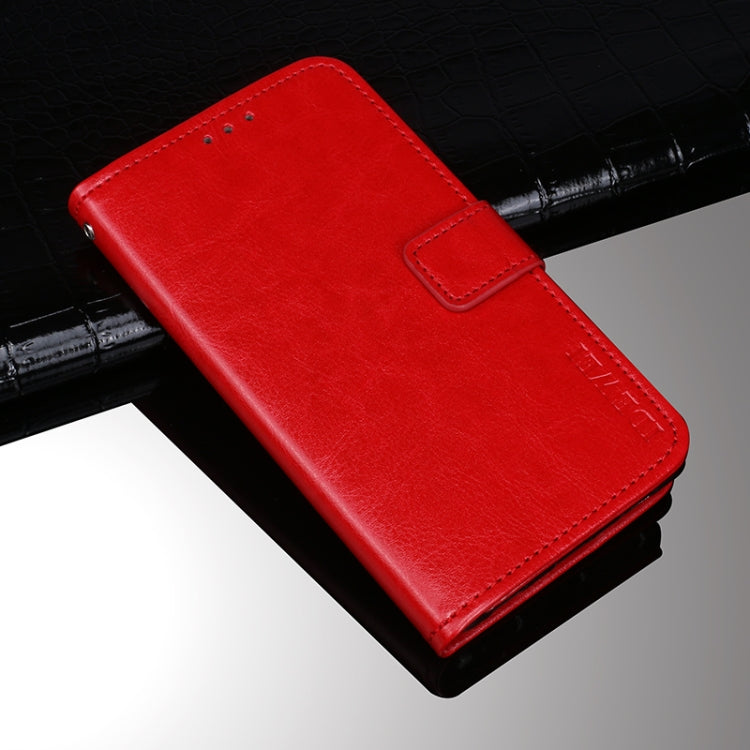 For Doogee X95 / X95 Pro idewei Crazy Horse Texture Horizontal Flip Leather Case with Holder & Card Slots & Wallet(Red) - More Brand by idewei | Online Shopping UK | buy2fix