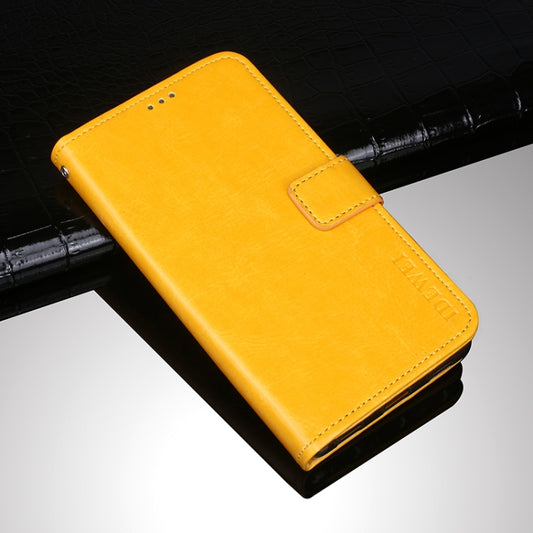 For Blackview A100 idewei Crazy Horse Texture Horizontal Flip Leather Case with Holder & Card Slots & Wallet(Yellow) - More Brand by idewei | Online Shopping UK | buy2fix