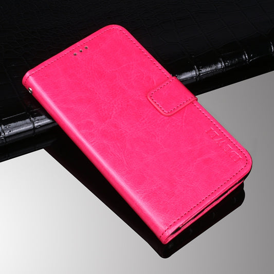 For Blackview A100 idewei Crazy Horse Texture Horizontal Flip Leather Case with Holder & Card Slots & Wallet(Rose Red) - More Brand by idewei | Online Shopping UK | buy2fix