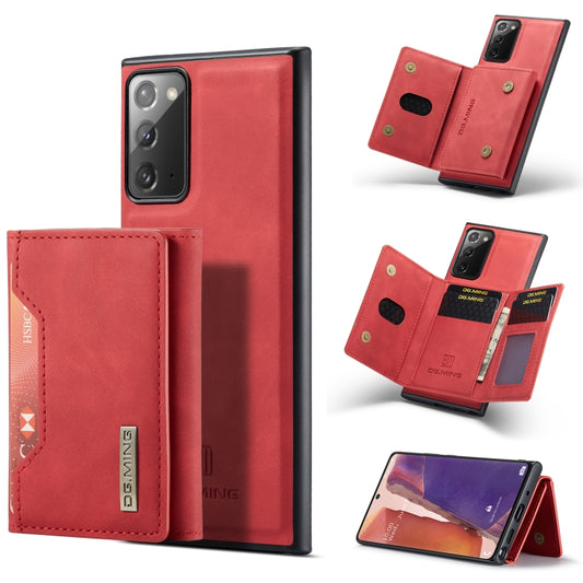 For Samsung Galaxy Note20 DG.MING M2 Series 3-Fold Multi Card Bag Back Cover Shockproof Case with Wallet & Holder Function(Red) - Galaxy Phone Cases by DG.MING | Online Shopping UK | buy2fix