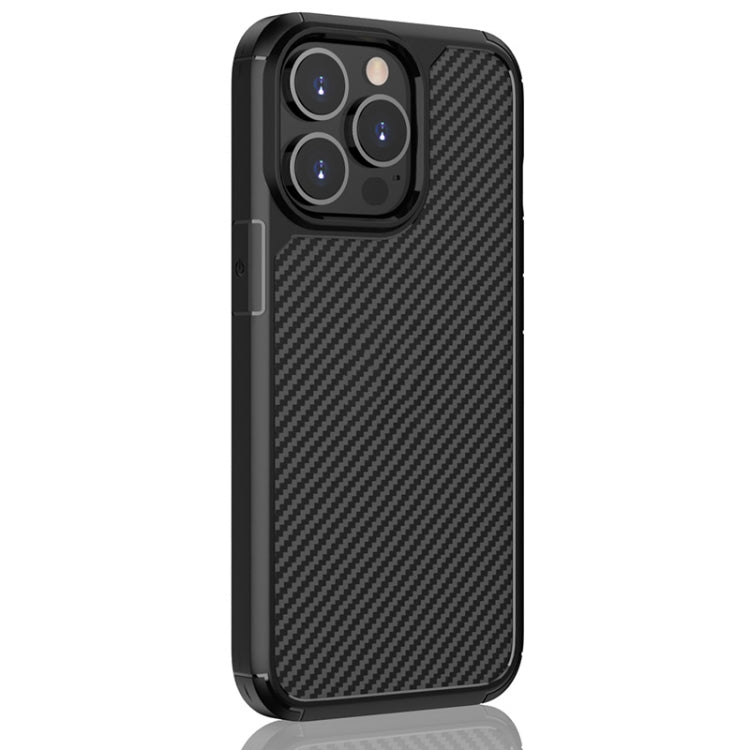 For iPhone 13 Pro Max Pioneer Carbon Fiber Texture Shockproof TPU + PC Case (Black) - iPhone 13 Pro Max Cases by buy2fix | Online Shopping UK | buy2fix