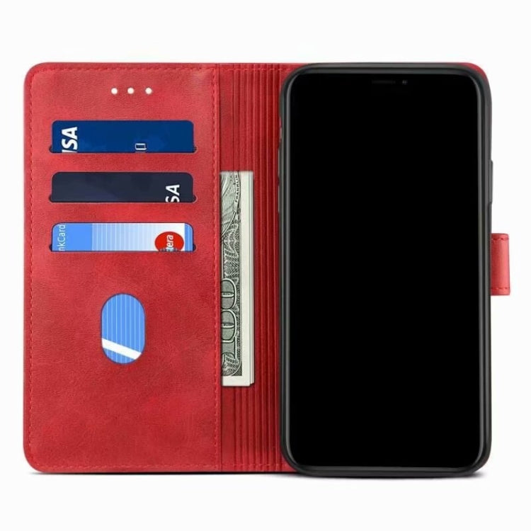 For iPhone 13 GUSSIM Business Style Horizontal Flip Leather Case with Holder & Card Slots & Wallet(Red) - iPhone 13 Cases by GUSSIM | Online Shopping UK | buy2fix