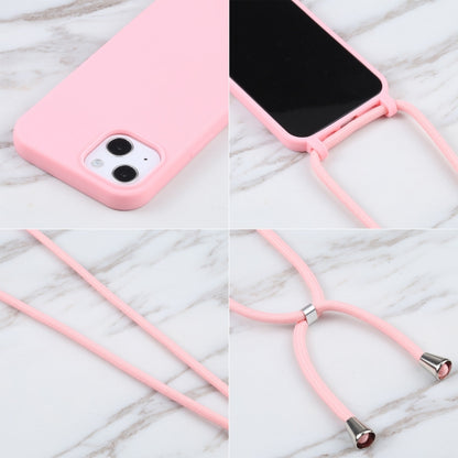 For iPhone 13 Pro Max Candy Colors TPU Protective Case with Lanyard (Pink) - iPhone 13 Pro Max Cases by buy2fix | Online Shopping UK | buy2fix