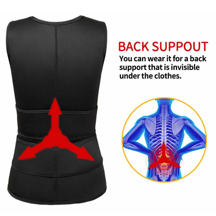 Neoprene Men Sport Body Shapers Vest Waist Body Shaping Corset, Size:XXL(Black) -  by buy2fix | Online Shopping UK | buy2fix