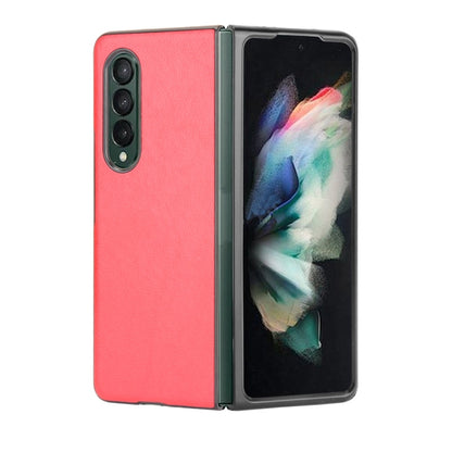 For Samsung Galaxy Z Fold3 5G Shockproof Litchi Texture PC + PU Case(Red) - Galaxy Phone Cases by GKK | Online Shopping UK | buy2fix