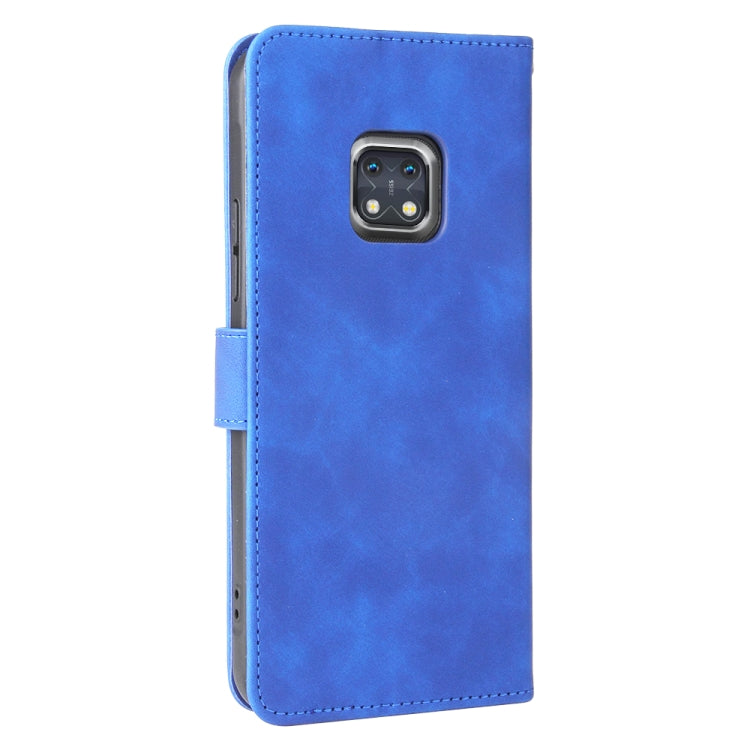Solid Color Skin Feel Magnetic Buckle Horizontal Flip Calf Texture PU Leather Case with Holder & Card Slots & Wallet For Nokia XR20(Blue) - Nokia Cases by buy2fix | Online Shopping UK | buy2fix