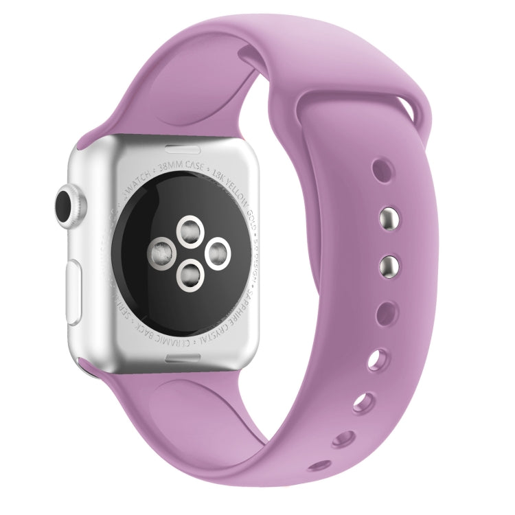 Double Nail Silicone Strap Watch Band For Apple Watch Ultra 49mm&Watch Ultra 2 49mm / Series 9&8&7 45mm / SE 3&SE 2&6&SE&5&4 44mm / 3&2&1 42mm(Lavender) - Watch Bands by buy2fix | Online Shopping UK | buy2fix