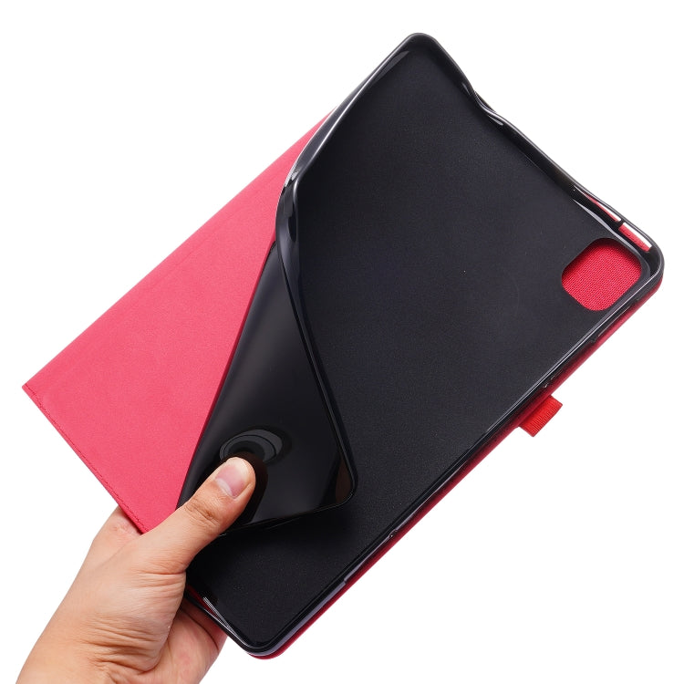For Xiaomi Pad 5 / 5 Pro Horizontal Flip TPU + Fabric PU Leather Protective Case with Name Card Clip(Dark Blue) - More Tablet Cases by buy2fix | Online Shopping UK | buy2fix