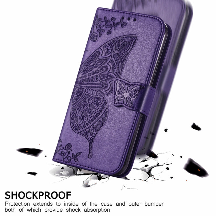 Butterfly Love Flowers Embossed Horizontal Flip Leather Case with Holder & Card Slots & Wallet & Lanyard For CUBOT Note 20(Dark Purple) - More Brand by buy2fix | Online Shopping UK | buy2fix