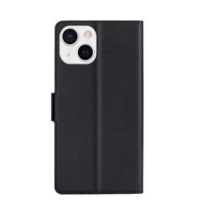 For iPhone 13 Ultra-thin Voltage Side Buckle PU + TPU Horizontal Flip Leather Case with Holder & Card Slot(Black) - iPhone 13 Cases by buy2fix | Online Shopping UK | buy2fix