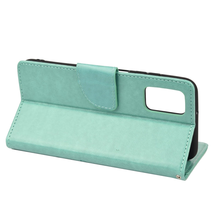 Butterfly Flower Pattern Horizontal Flip Leather Case with Holder & Card Slots & Wallet For Xiaomi Redmi 10(Green) - Xiaomi Cases by buy2fix | Online Shopping UK | buy2fix