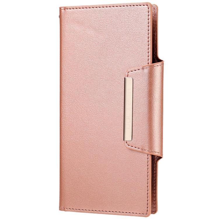 For Samsung Galaxy S21 5G Ultra-thin Separable Magnetic Horizontal Flip Leather Case with Card Slot & Wallet(Pink) - Galaxy S21 5G Cases by buy2fix | Online Shopping UK | buy2fix