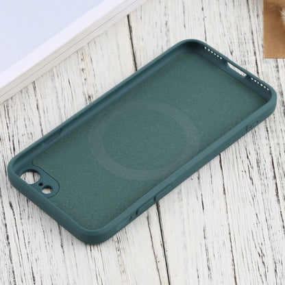 For iPhone SE 2022 / SE 2020 / 8 / 7 Silicone Full Coverage Shockproof Magsafe Case(Deep Green) - iPhone SE 2022 / 2020 / 8 / 7 Cases by buy2fix | Online Shopping UK | buy2fix