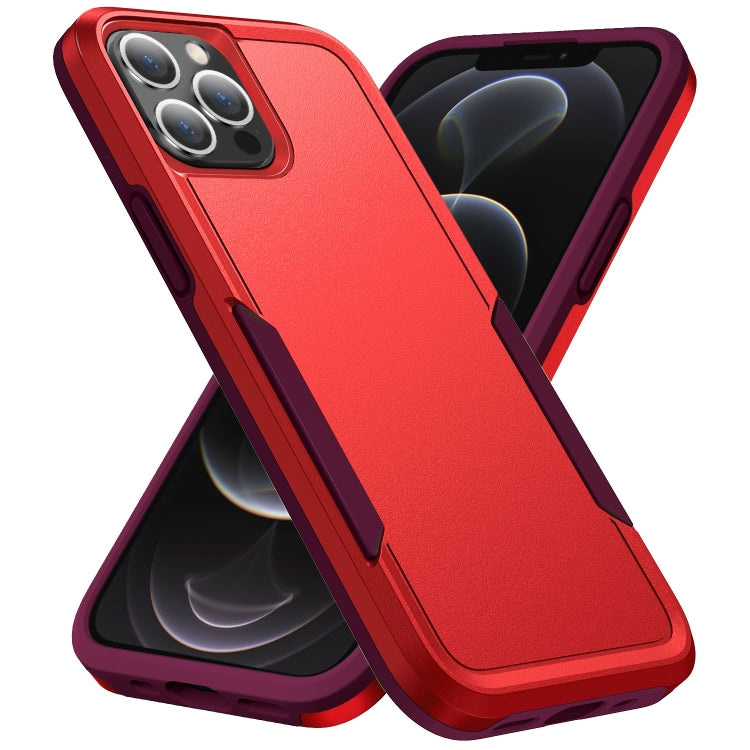 For iPhone 12 / 12 Pro Pioneer Armor Heavy Duty Shockproof Phone Case(Red) - iPhone 12 / 12 Pro Cases by buy2fix | Online Shopping UK | buy2fix