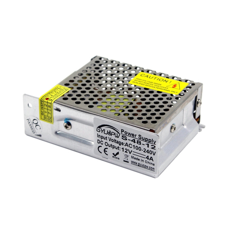 S-48-12 DC12V 4A 48W LED Regulated Switching Power Supply, Size: 110 x 79 x 36mm - Power Supplies by buy2fix | Online Shopping UK | buy2fix