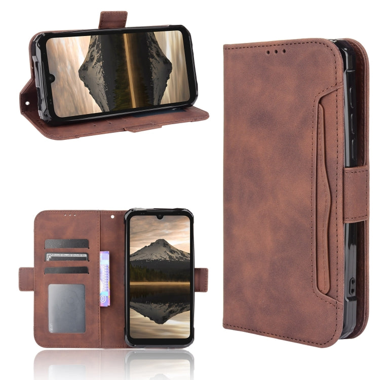 For Doogee S86 / S86 Pro Skin Feel Calf Pattern Horizontal Flip Leather Case with Holder & Card Slots & Photo Frame(Brown) - More Brand by buy2fix | Online Shopping UK | buy2fix