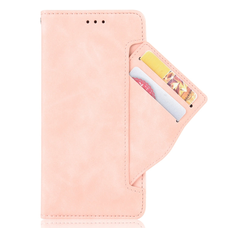 For Sony Xperia 10 III Skin Feel Calf Pattern Horizontal Flip Leather Case with Holder & Card Slots & Photo Frame(Pink) - Sony Cases by buy2fix | Online Shopping UK | buy2fix