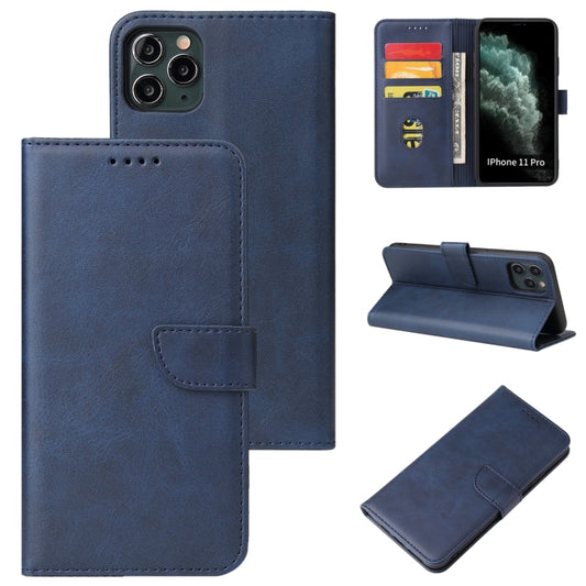 Calf Texture Buckle Horizontal Flip Leather Case with Holder & Card Slots & Wallet For iPhone 11 Pro Max(Blue) - iPhone 11 Pro Max Cases by buy2fix | Online Shopping UK | buy2fix