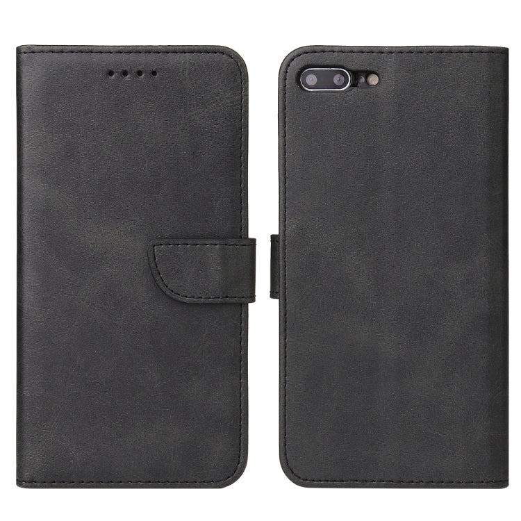 Calf Texture Buckle Horizontal Flip Leather Case with Holder & Card Slots & Wallet For iPhone 8 Plus & 7 Plus(Black) - More iPhone Cases by buy2fix | Online Shopping UK | buy2fix