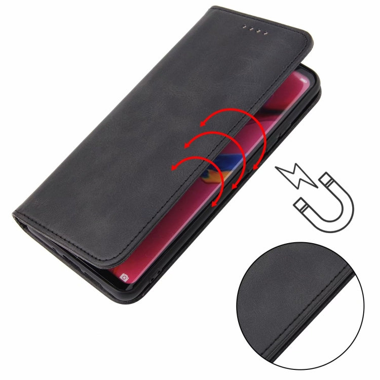 For LG V60 ThinQ 5G Calf Texture Magnetic Horizontal Flip Leather Case with Holder & Card Slots & Wallet(Black) - LG by buy2fix | Online Shopping UK | buy2fix