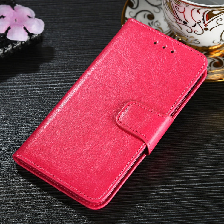 For Doogee X95 Crystal Texture Horizontal Flip Leather Case with Holder & Card Slots & Wallet(Rose Red) - More Brand by buy2fix | Online Shopping UK | buy2fix