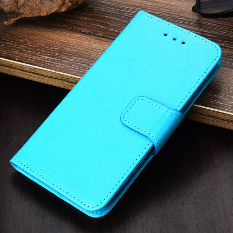 For iPhone SE 2022 / SE 2020 / 8 / 7 Crystal Texture Horizontal Flip Leather Case with Holder & Card Slots & Wallet(Light Blue) - iPhone SE 2022 / 2020 / 8 / 7 Cases by buy2fix | Online Shopping UK | buy2fix