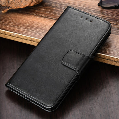 For Nokia 2.4 Crystal Texture Horizontal Flip Leather Case with Holder & Card Slots & Wallet(Black) - Nokia Cases by buy2fix | Online Shopping UK | buy2fix