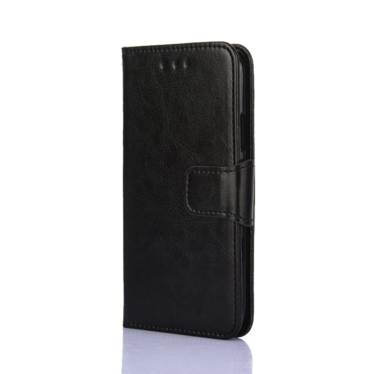 For Nokia 2.4 Crystal Texture Horizontal Flip Leather Case with Holder & Card Slots & Wallet(Black) - Nokia Cases by buy2fix | Online Shopping UK | buy2fix