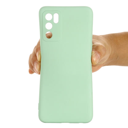 For OPPO A16 / A16S Foreign Version Solid Color Liquid Silicone Shockproof Full Coverage Protective Case(Green) - OPPO Cases by buy2fix | Online Shopping UK | buy2fix