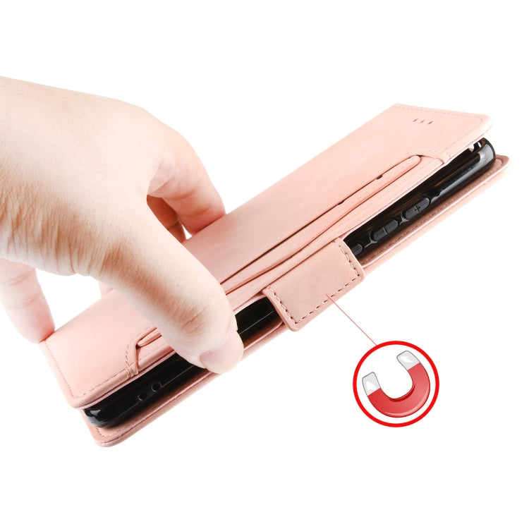 For Doogee S88 Plus / S88 Pro Skin Feel Calf Pattern Horizontal Flip Leather Case with Holder & Card Slots & Photo Frame(Pink) - More Brand by buy2fix | Online Shopping UK | buy2fix