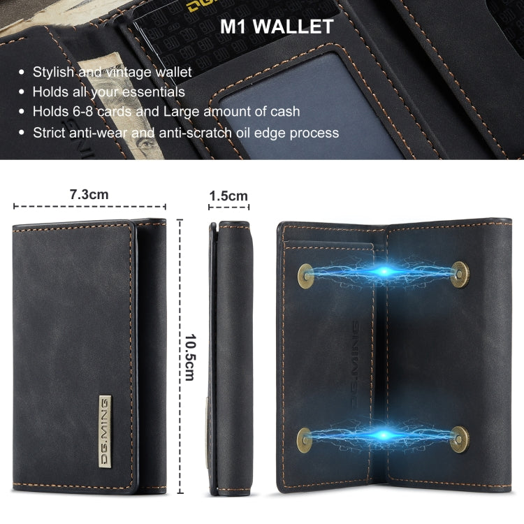 DG.MING M1 Series 3-Fold Multi Card Wallet(Black) - Wallets by DG.MING | Online Shopping UK | buy2fix