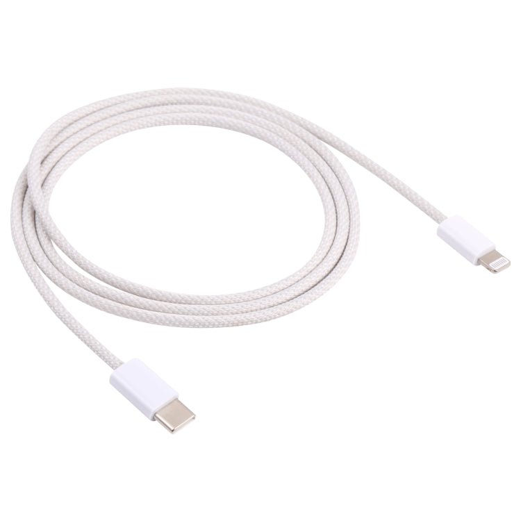 12W PD USB-C / Type-C to 8 Pin Data Cable, Cable Length: 1m(White) - 2 in 1 Cable by buy2fix | Online Shopping UK | buy2fix