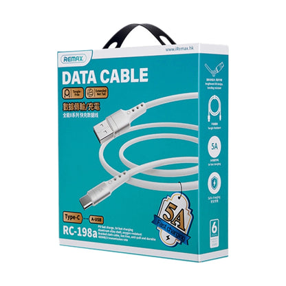 REMAX RC-198C-C Chaining II Series PD 65W USB-C / Type-C to USB-C / Type-C Fast Charging Data Cable, Cable Length: 1m(White) - USB-C & Type-C Cable by REMAX | Online Shopping UK | buy2fix