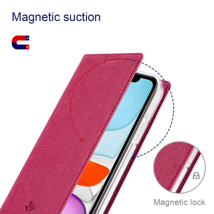 For iPhone 13 Pro Max ViLi DMX Series Shockproof Magsafe Magnetic Horizontal Flip Leather Phone Case (Rose Red) - iPhone 13 Pro Max Cases by ViLi | Online Shopping UK | buy2fix