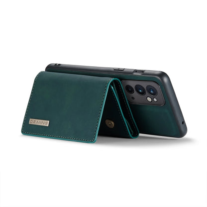 For OnePlus 9RT 5G DG.MING M1 Series 3-Fold Multi Card Wallet Back Cover Leather Phone Case(Green) - OnePlus Cases by DG.MING | Online Shopping UK | buy2fix