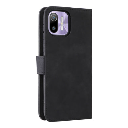 For Ulefone Note 6 Skin Feel Magnetic Flip Leather Phone Case(Black) - Ulefone Cases by buy2fix | Online Shopping UK | buy2fix