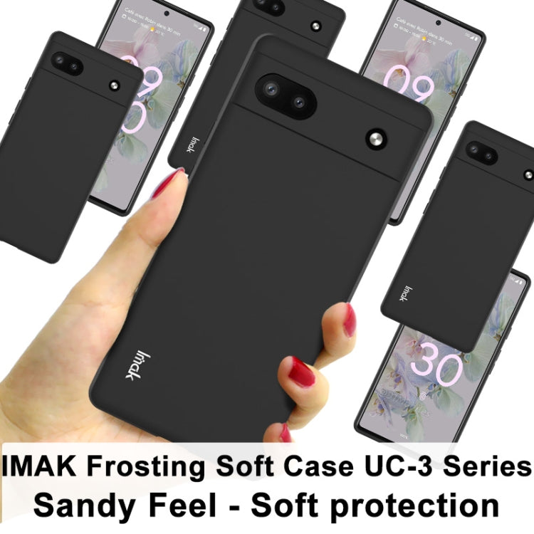 For Google Pixel 6a imak UC-3 Series Shockproof Frosted TPU Phone Case(Black) - Google Cases by imak | Online Shopping UK | buy2fix