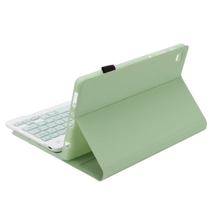 A220 Candy Color TPU Detachable Bluetooth Keyboard Leather Case with Bracket For Samsung Galaxy Tab A7 Lite 8.7 T220 / T225(Light Green) - Samsung Keyboard by buy2fix | Online Shopping UK | buy2fix