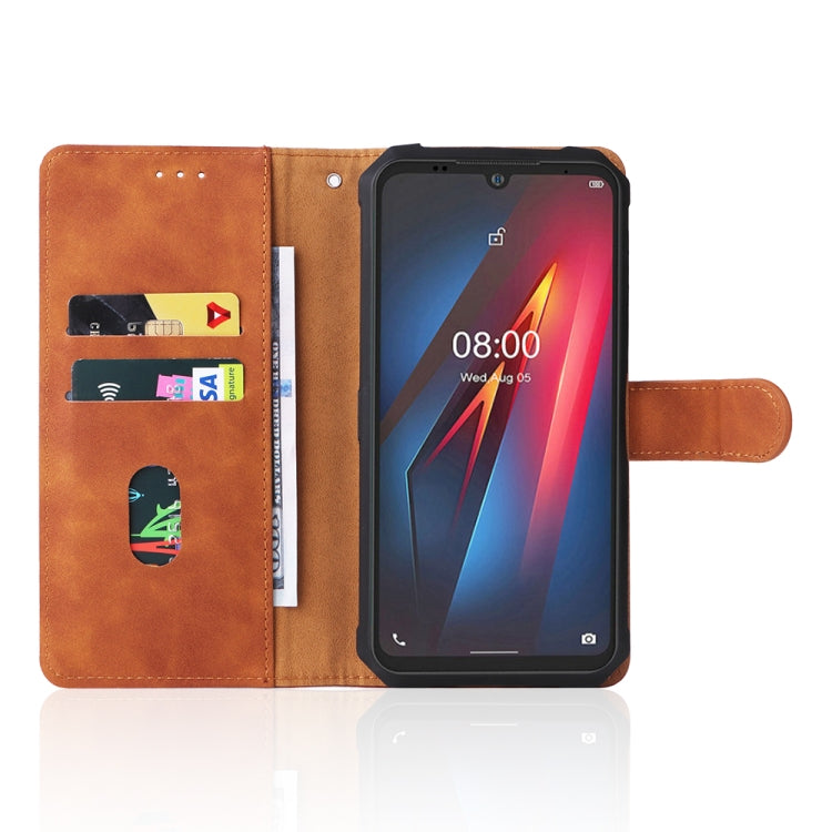 For Ulefone Armor 8 Skin Feel Magnetic Buckle Calf Texture Leather Phone Case(Brown) - Ulefone Cases by buy2fix | Online Shopping UK | buy2fix