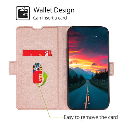 For Doogee X95 Ultra-thin Voltage Side Buckle PU + TPU Leather Phone Case(Rose Gold) - More Brand by buy2fix | Online Shopping UK | buy2fix